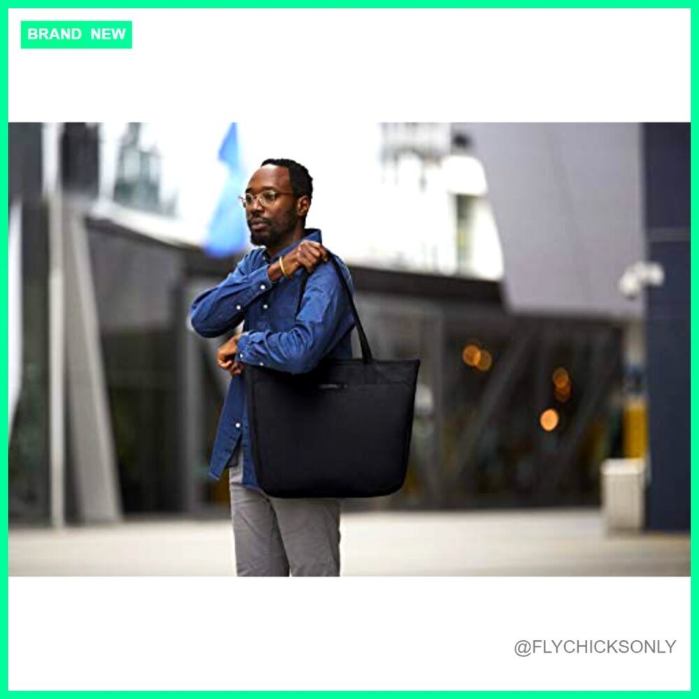 15L Laptop Tote Bag with Padded Compartment, Water-Resistant Recycled Fabric - Picture 3 of 7